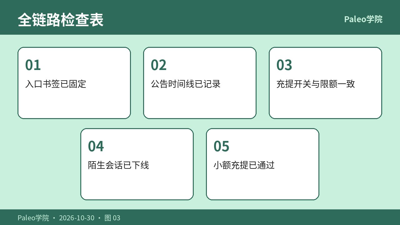 会话审计与恢复后小额测试